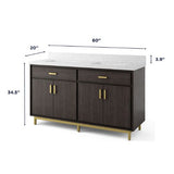 Fletcher 60" Vanity in Charcoal