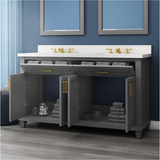Grovehurst 60″ Vanity in Antique Grey