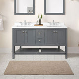 Prior Creek Castle 60" Vanity 60" Vanity Abastecedora Hadrok, S.A DE C.V. Grey