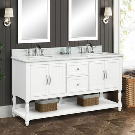 61″ Harding White Vanity Builder Supply Outlet
