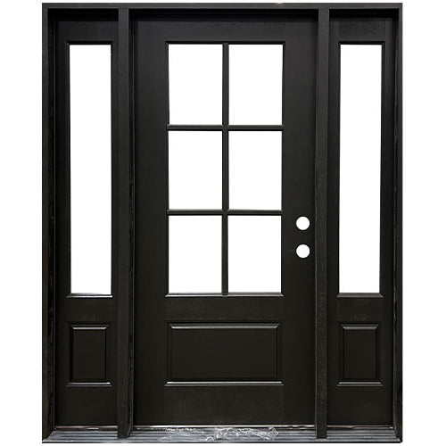 6 Lite SDL Fiberglass Door Collection Exterior Doors JIANGXI FANGDA TECH CO.,LTD
