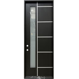 8' - Narrow 1 Lite With Grooves Fiberglass Door Collection
