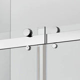 Prior Creek 48″ x 76″ Brushed Nickel Clear Glass Shower Door