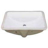 White Square Undermount Bowl