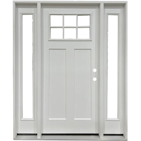 Craftsman 6 Lite Fiberglass Door Collection