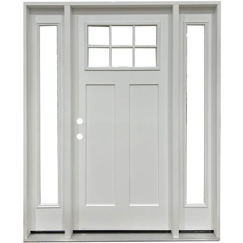 Craftsman 6 Lite Fiberglass Door Collection