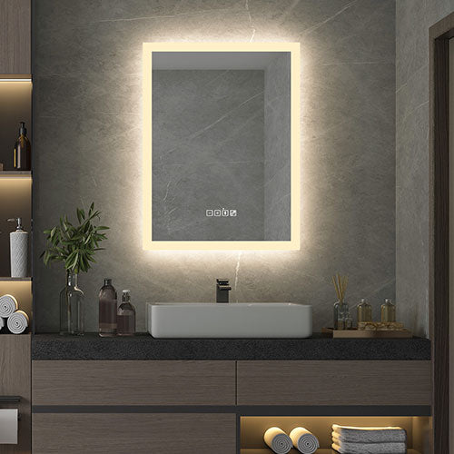 Prior Creek Evanston 20″ x 28″ LED Mirror with Bluetooth