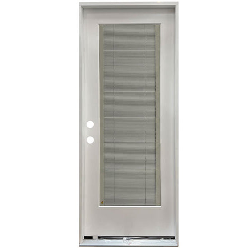 Full Blinds Flush Glazed Fiberglass Door Collection