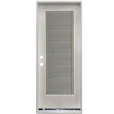 Full Blinds Flush Glazed Fiberglass Door Collection