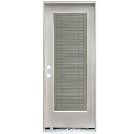 Full Blinds Flush Glazed Fiberglass Door Collection