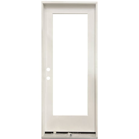 Full Lite Flush Glazed Fiberglass Door Collection