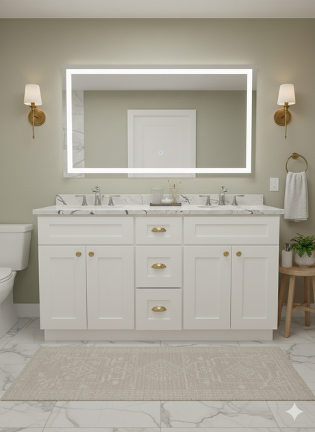 Prior Creek Jackson  60" Shaker Vanity