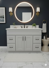 Prior Creek Jackson 48" Shaker Vanity 48" Vanity JP Mathis LLC Drift Grey
