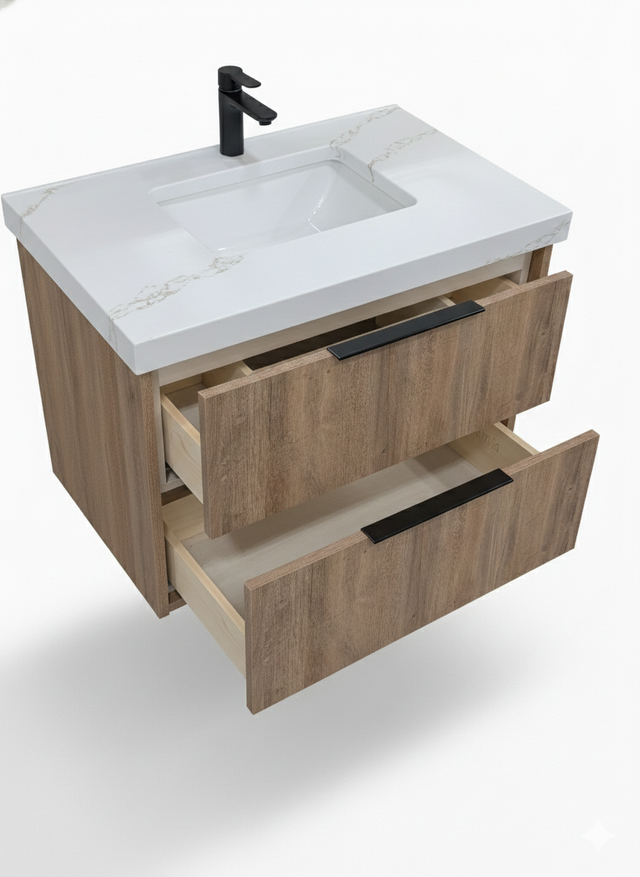 Prior Creek Oak Hanging Vanity ProCraft Chicago