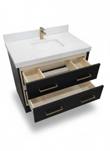 Prior Creek Matte Black Hanging Vanity 24" Vanity ProCraft Chicago 24x22