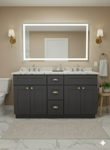 Prior Creek Jackson 60" Shaker Vanity 60" Vanity JP Mathis LLC Iron Grey