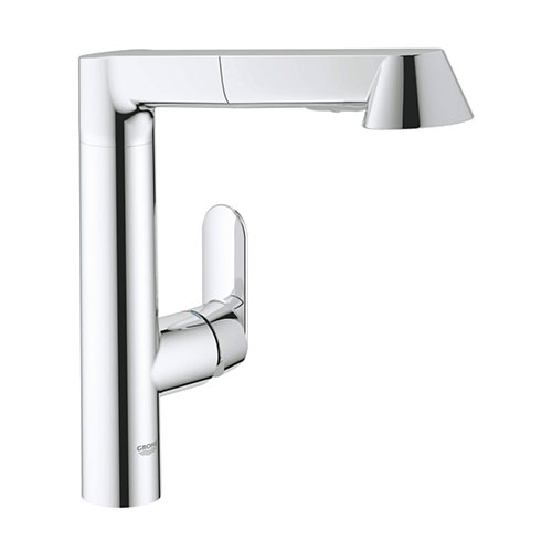 Grohe K7 Single Handle Pull-out Kitchen Faucet in Chrome Grohe