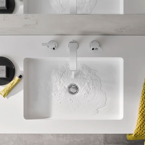 Grohe Lineare Widespread Bathroom Faucet in Chrome