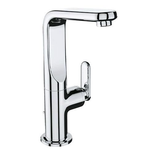 Grohe Veris Centerset Single Handle High Arc Bathroom Faucet in Chrome