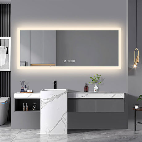 Prior Creek Hillside 60" x 24" LED Lighted Mirror Prior Creek Lighted Mirror Dongguan Jitai Electronic Technology Co.,