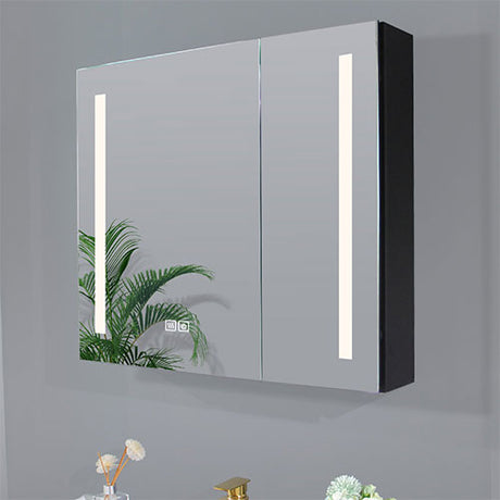 Prior Creek Bartlett 34″ x 26″ LED Lighted Medicine Cabinet Prior Creek Lighted Medicine Cabinet Dongguan Jitai Electronic Technology Co.,