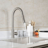 Prior Creek Lakeview Single Handle Pull-down Kitchen Faucet in Satin Nickel