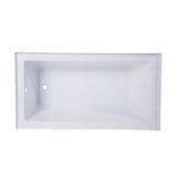 Prior Creek 60" x 30" Left Hand Alcove Bathtub in White