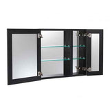 Craft + Main Aluminum 2 Door Medicine Cabinet in Brushed Nickel