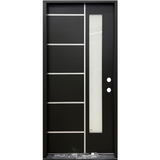 Narrow 1 Lite With Grooves Fiberglass Door Collection
