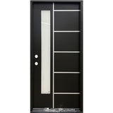 Narrow 1 Lite With Grooves Fiberglass Door Collection