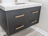 Prior Creek Matte Black Hanging Vanity