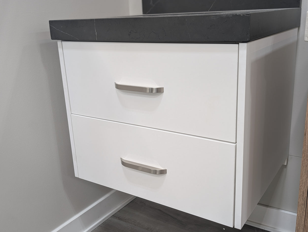 Matte White Hanging Vanity