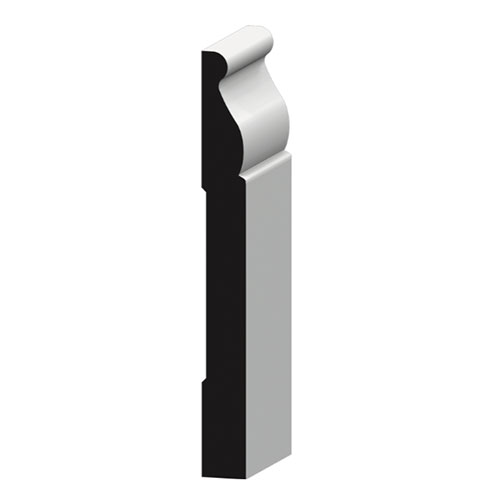 5-1/4 x 16' Primed Base MDF Base MDF Novo Building Products