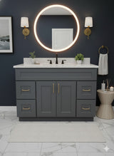 Prior Creek Jackson 48" Shaker Vanity 48" Vanity JP Mathis LLC Iron Grey