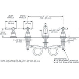 DXV Randall Widespread Bathroom Faucet in Chrome