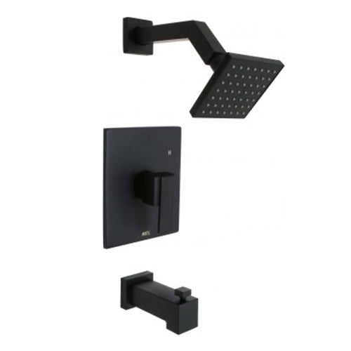 Huntington Brass Razo Tub and Shower Trim in Matte Black