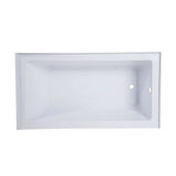 Prior Creek 60″ x 30″ Right Hand Alcove Bathtub in White