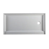 Prior Creek 60" x 30" Right Hand Drain Shower Base in White