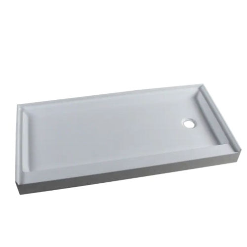Prior Creek 60" x 30" Right Hand Drain Shower Base in White