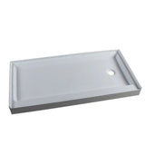 Prior Creek 60" x 30" Right Hand Drain Shower Base in White
