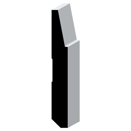 5-1/2″ Primed MDF Square Beveled Base Moulding Base MDF Novo Building Products