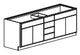 60" Vanity With Drawers in the Middle Builder Supply Outlet 4 Middle Drawers