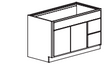 Vanity With Drawers on One Side 42" Builder Supply Outlet 2 Drawer RH