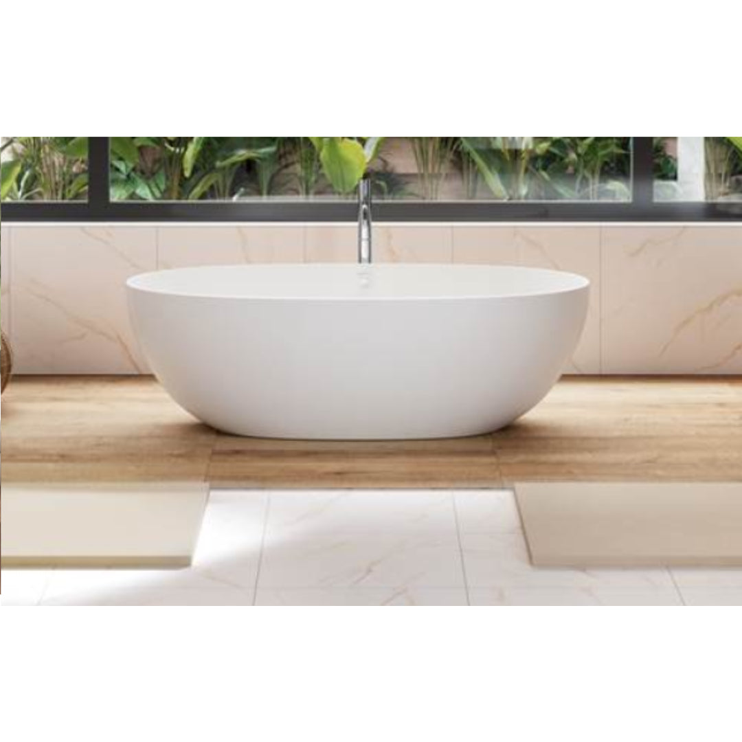 Acquabella Vettore 67″ x 32″ Freestanding Tub in Glossy White