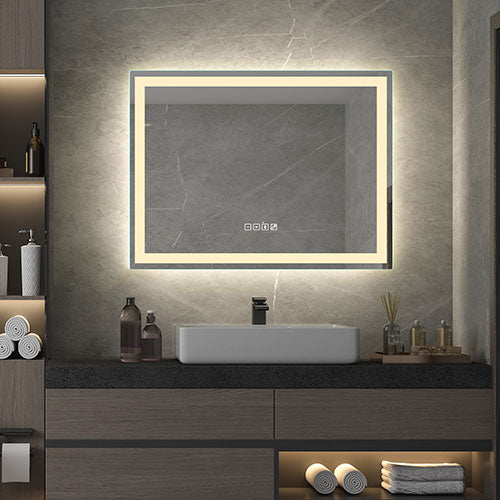 Prior Creek Wilmette 32" x 24" LED Mirror with Bluetooth