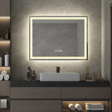 Prior Creek Wilmette 32" x 24" LED Mirror with Bluetooth