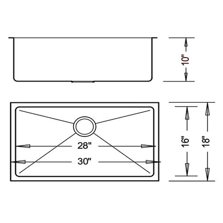 Crockett Single Radial 15g Sink Continental