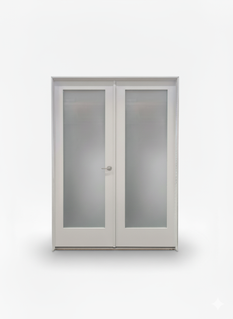 Frosted 1 Lite Double Prehung Doors Interior Doors Builder Supply Outlet