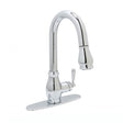 Isabelle Single Handle Pull-down Sprayer Kitchen Faucet in Chrome Huntington Brass