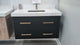 Prior Creek Matte Black Hanging Vanity